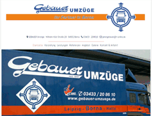 Tablet Screenshot of gebauer-umzuege.de